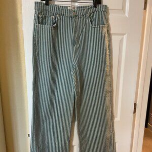 EUC Free People Striped Jeans 32